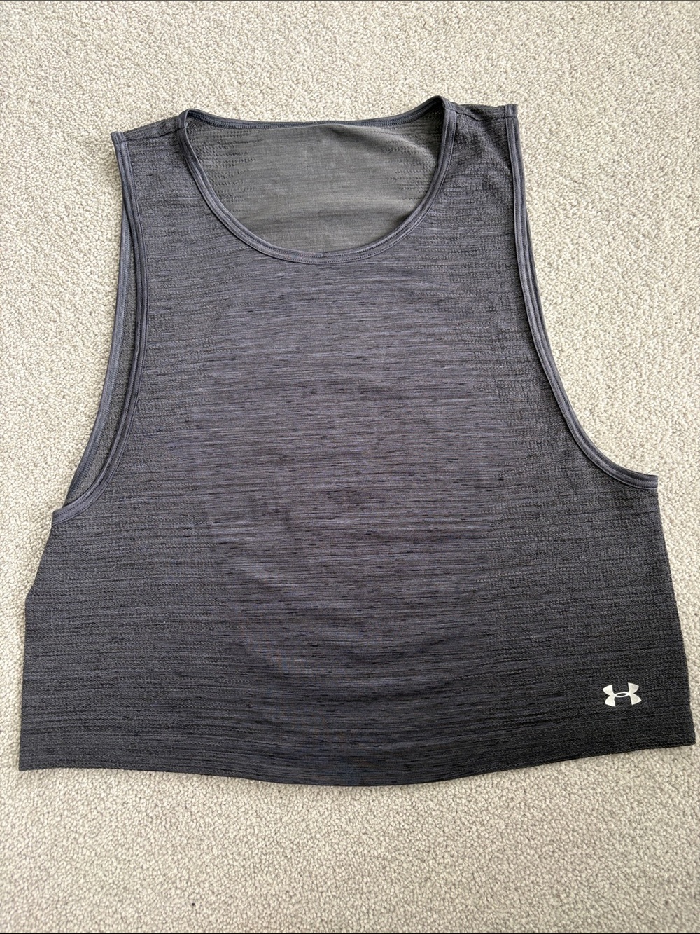 Under Armour Women's Dark Gray Performance Crop Tank